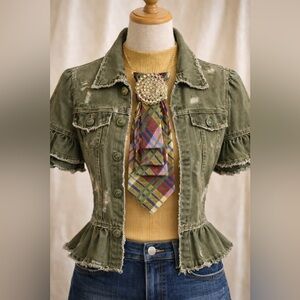 Awesome CARROT & GIBBS Necktie Necklace Gold Rhinestone Brooch & Gold Chain